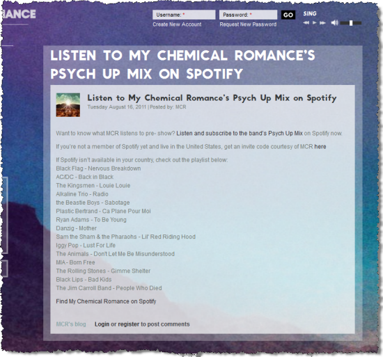 MCR Spotify playlist - Make It In Music